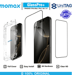 Momax Tempered Glass iPhone 17 Air Pro Max GlassPro+ 3D PG Full Cover